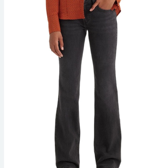 LEVIS low rise bootcut black jeans women’s size 28x32 NWT - Picture 1 of 5